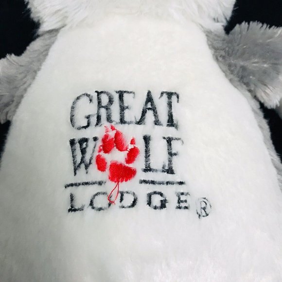 2016 Fiesta Great Wolf Lodge Plush Wolf Stuffed Animal 17" Zipper Back - Picture 7 of 10